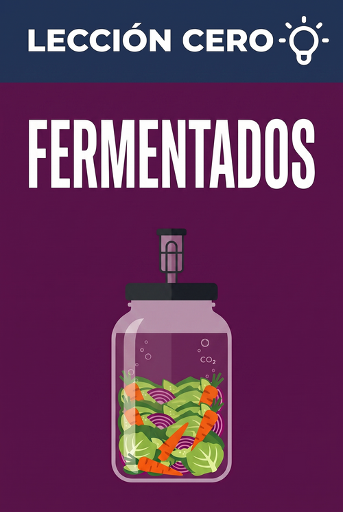 Portada del ebook «Lección cero: Fermentados», guía para principiantes