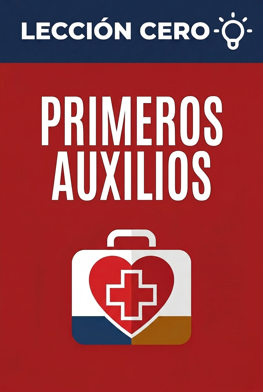 Portada del ebook «Lección cero: Primeros auxilios», guía para principiantes