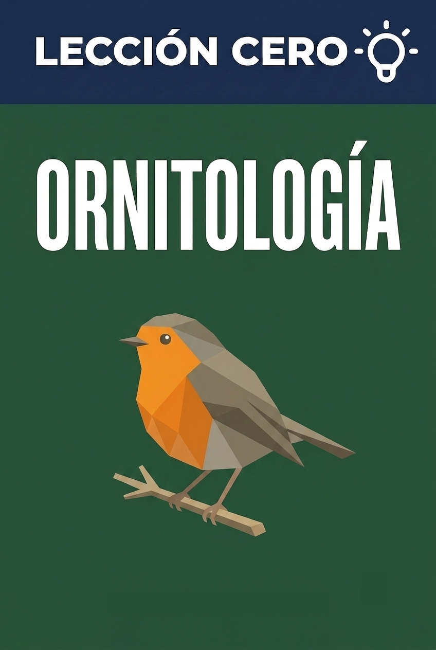Portada del ebook «Lección cero: Ornitología», guía para principiantes